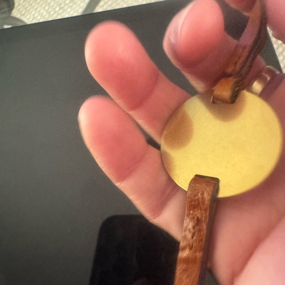 Margot Gold Charm with Brown Leather Strap - Picture 4 of 9